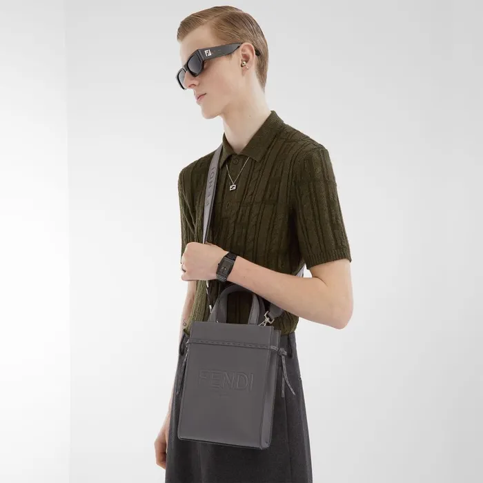 Fendi Sunglasses FF Squared Havana Acetate Sunglasses 8211 Men