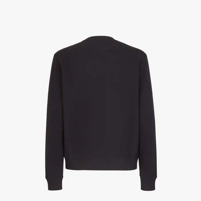 Fendi Sweatshirts Sweatshirt Black Jersey Sweatshirt 8211 Men