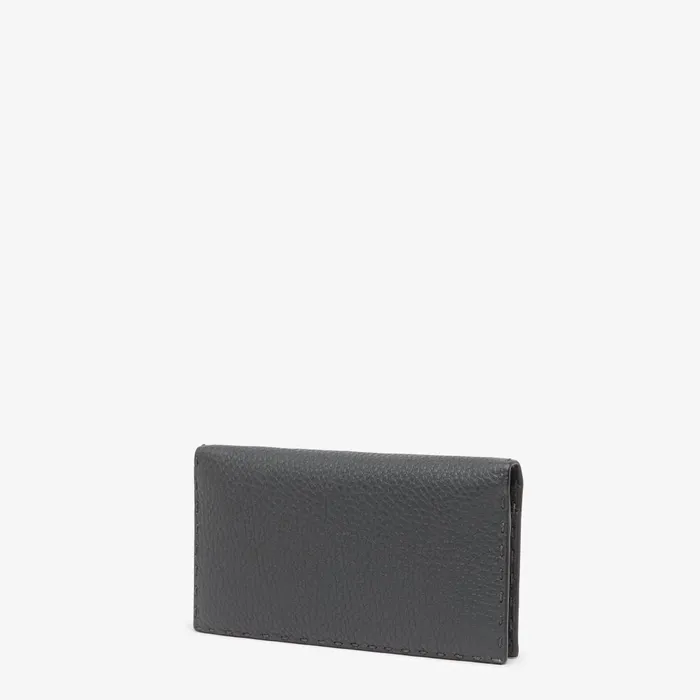 Fendi Wallets Selleria Wallet Gray Leather Wallet 8211 Men