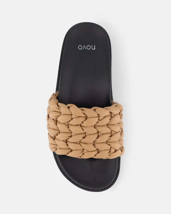 Flat Sandals SGAEYL CAMEL Sandals 8211 NOVO Shoes Women