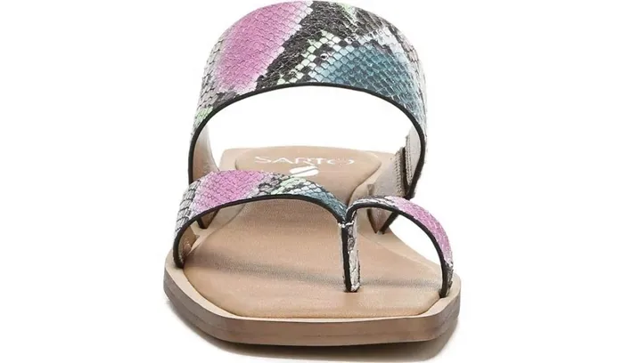 Flat Sandals Women Franco Sarto Sarto Ediana Sandal Orchid Snake Leather Flat Sandals Women Franco Sarto Sarto Ediana Sandal Orchid Snake Leather