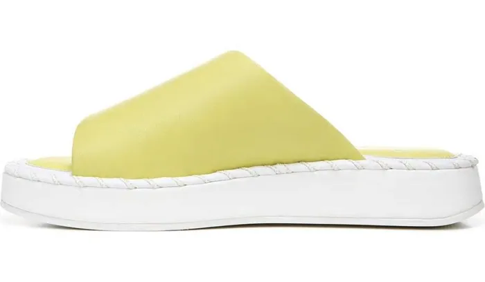 Flat Sandals Women Franco Sarto Sarto Zoe Slide Sandal Limeade Leather