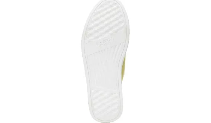 Flat Sandals Women Franco Sarto Sarto Zoe Slide Sandal Limeade Leather