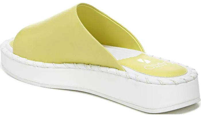 Flat Sandals Women Franco Sarto Sarto Zoe Slide Sandal Limeade Leather