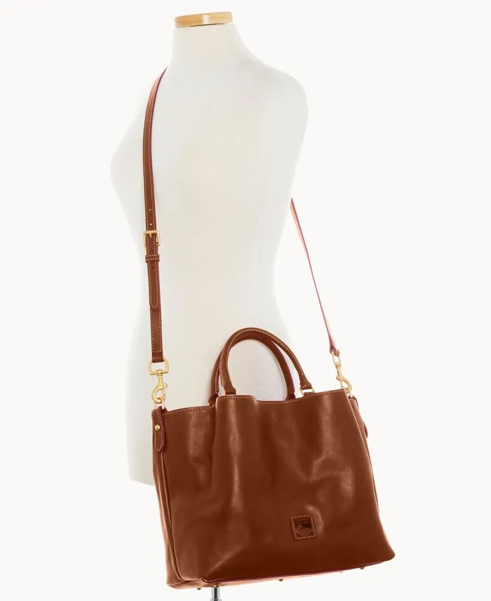 Florentine Large Barlow Chestnut Woman Dooney and Bourke Satchels Florentine Large Barlow Chestnut Woman Dooney and Bourke Satchels