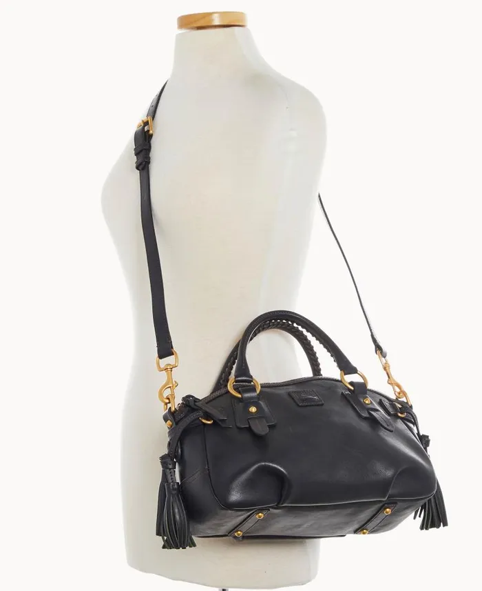 Florentine Medium Mail Satchel Black Black Woman Dooney and Bourke Satchels Florentine Medium Mail Satchel Black Black Woman Dooney and Bourke Satchels