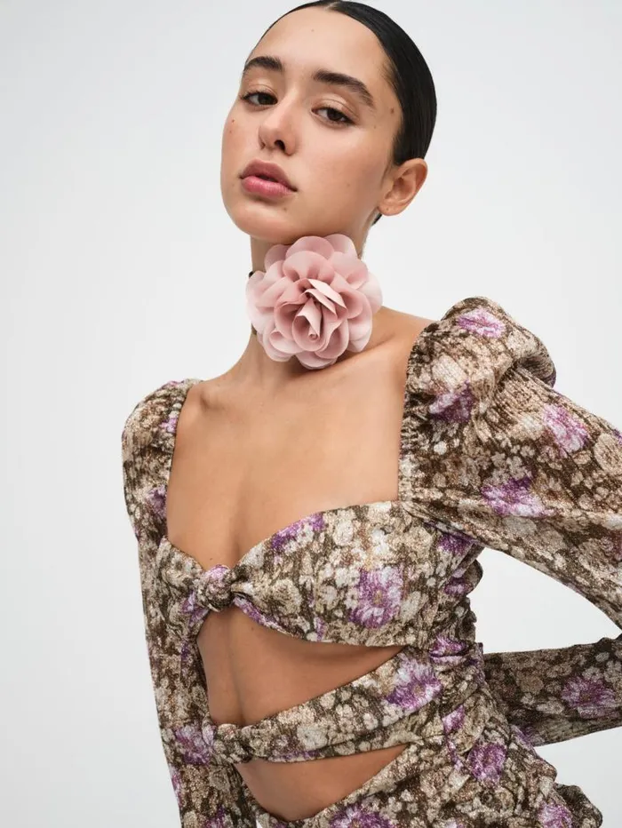 For Love and Lemons Dresses Camden Mini Dress Purple 8211 Women For Love and Lemons Dresses Camden Mini Dress Purple 8211 Women