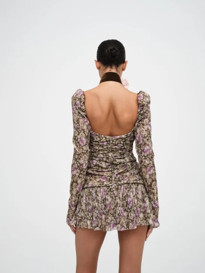 For Love and Lemons Dresses Camden Mini Dress Purple 8211 Women For Love and Lemons Dresses Camden Mini Dress Purple 8211 Women