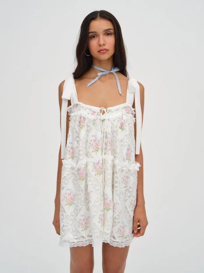 For Love and Lemons Dresses Dakota Mini Dress White 8211 Women For Love and Lemons Dresses Dakota Mini Dress White 8211 Women