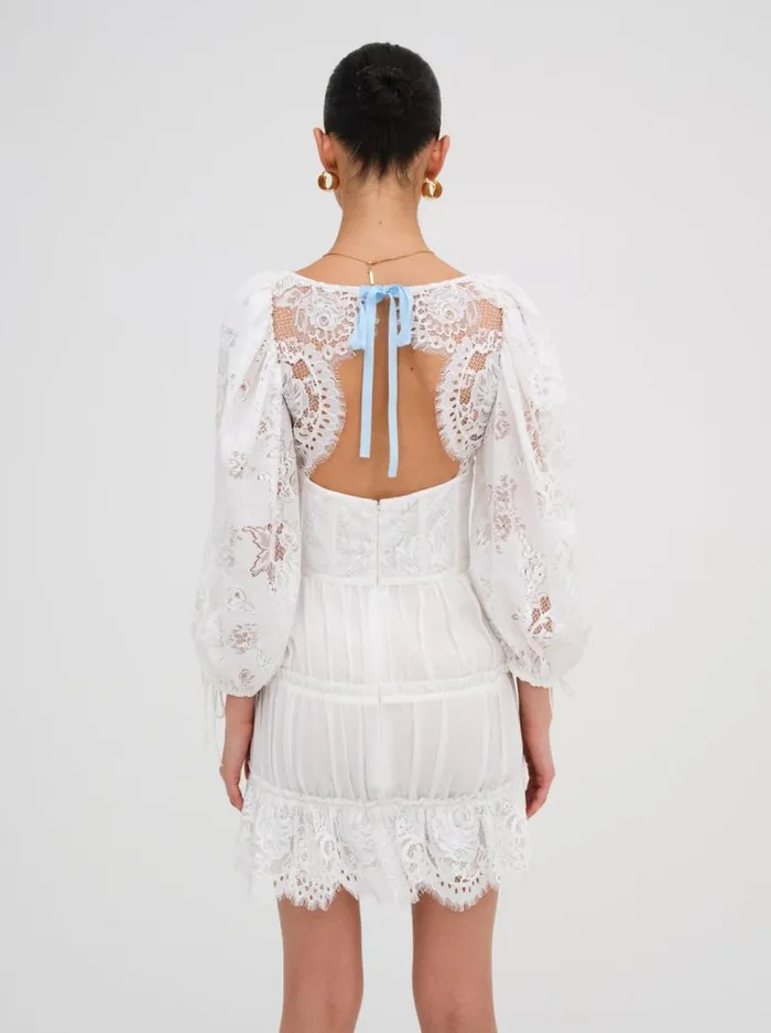 For Love and Lemons Dresses Ellis Mini Dress White 8211 Women For Love and Lemons Dresses Ellis Mini Dress White 8211 Women