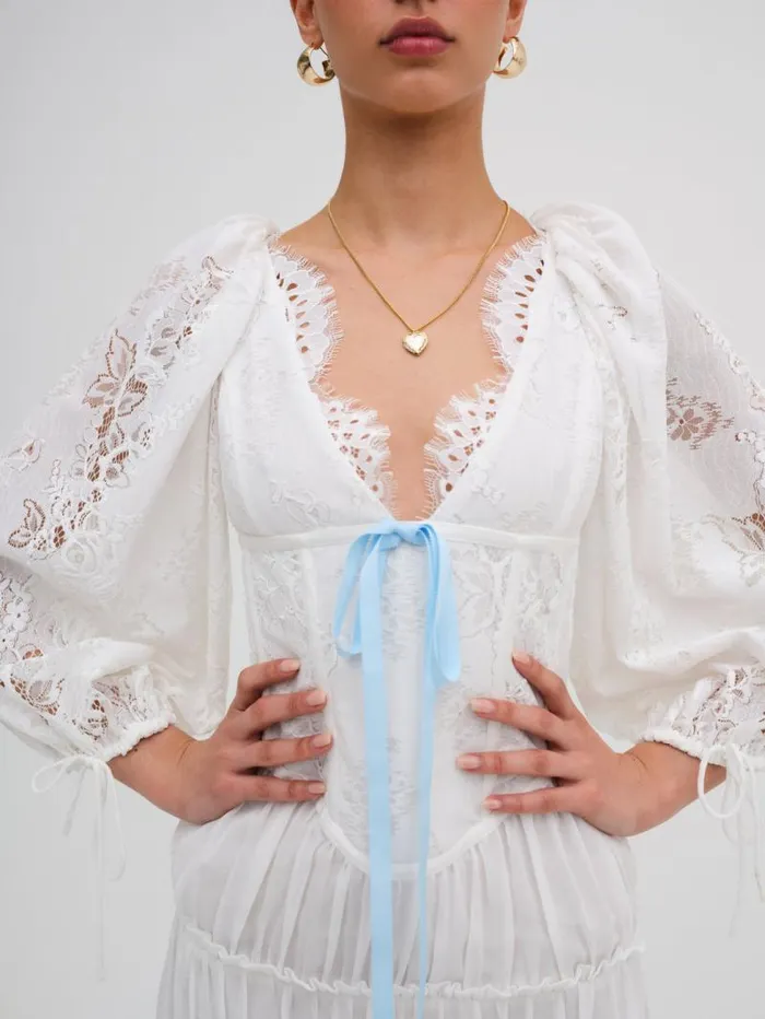 For Love and Lemons Dresses Ellis Mini Dress White 8211 Women For Love and Lemons Dresses Ellis Mini Dress White 8211 Women
