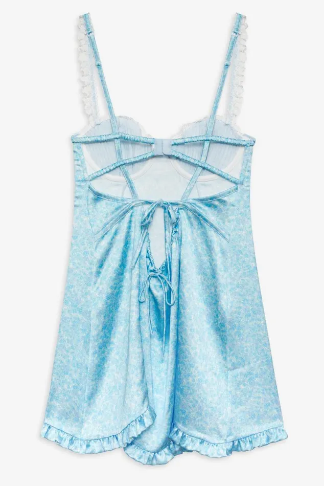 For Love and Lemons Dresses Everyday Slip Dress Blue 8211 Women For Love and Lemons Dresses Everyday Slip Dress Blue 8211 Women