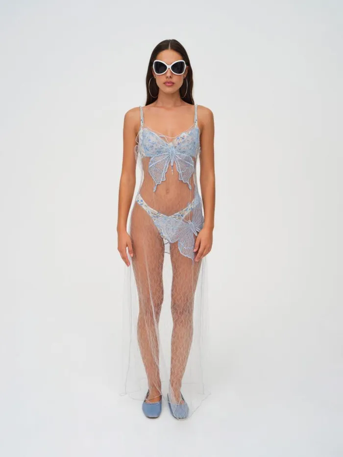 For Love and Lemons Dresses Evianna Maxi Dress Blue 8211 Women For Love and Lemons Dresses Evianna Maxi Dress Blue 8211 Women