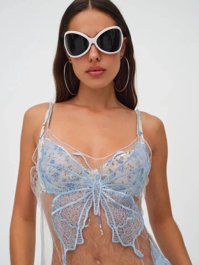 For Love and Lemons Dresses Evianna Maxi Dress Blue 8211 Women For Love and Lemons Dresses Evianna Maxi Dress Blue 8211 Women
