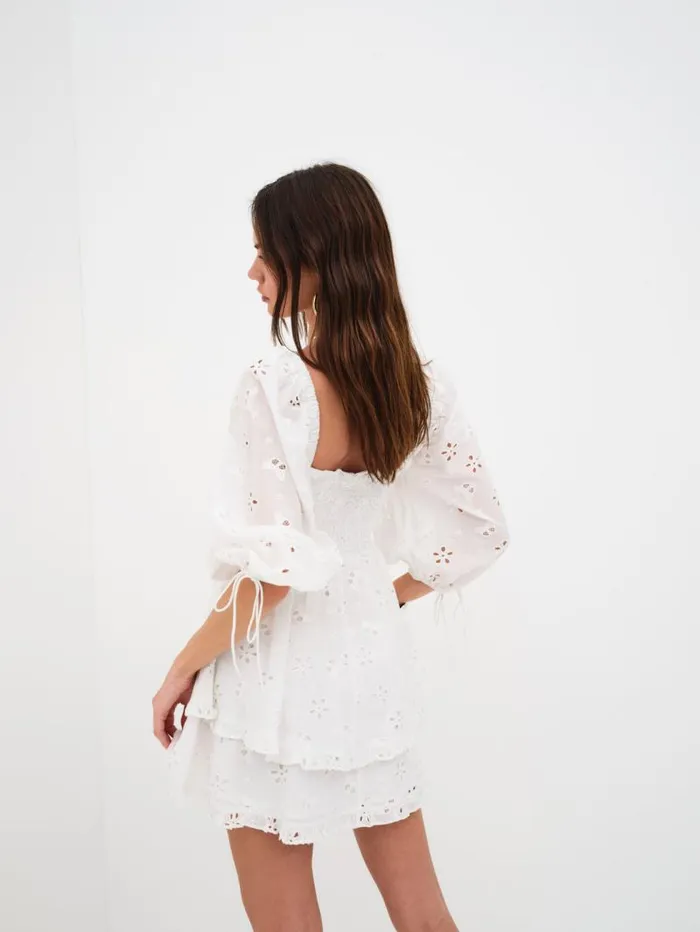 For Love and Lemons Dresses Fletcher Mini Dress White 8211 Women For Love and Lemons Dresses Fletcher Mini Dress White 8211 Women