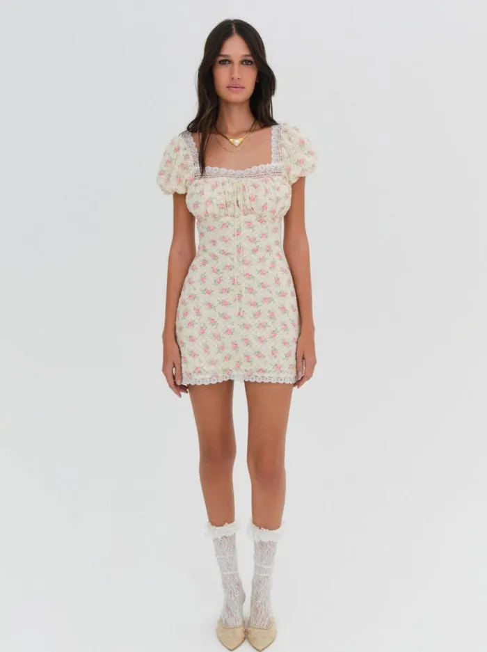 For Love and Lemons Dresses Maxine Mini Dress Ivory 8211 Women For Love and Lemons Dresses Maxine Mini Dress Ivory 8211 Women