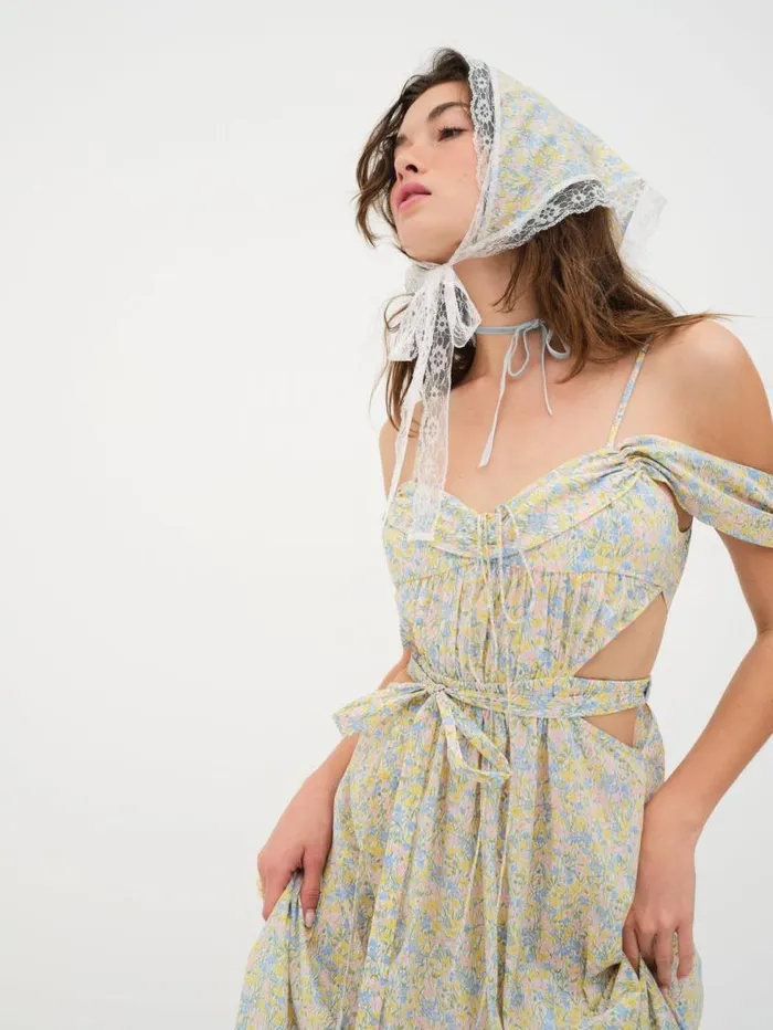 For Love and Lemons Dresses Sibylla Midi Dress Green 8211 Women For Love and Lemons Dresses Sibylla Midi Dress Green 8211 Women