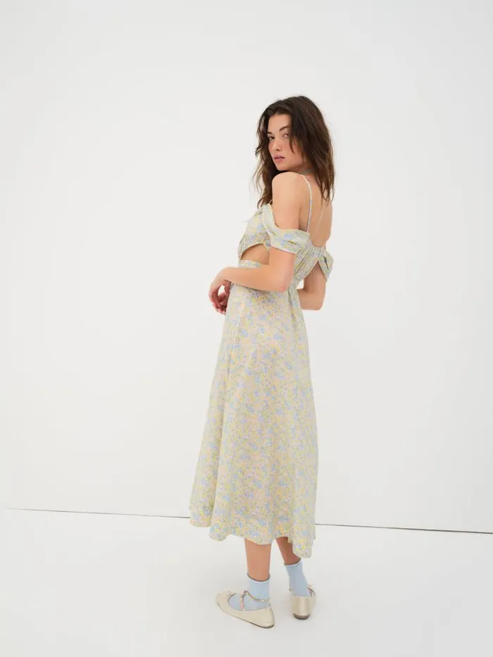 For Love and Lemons Dresses Sibylla Midi Dress Green 8211 Women For Love and Lemons Dresses Sibylla Midi Dress Green 8211 Women