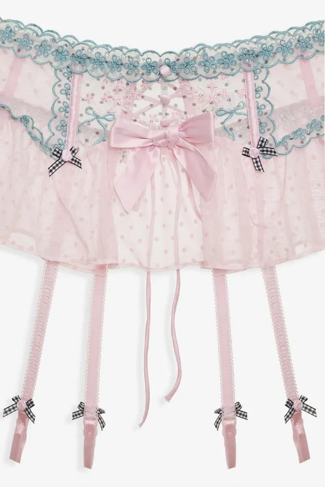 For Love and Lemons Lingerie Anya Garter Belt Pink 8211 Women For Love and Lemons Lingerie Anya Garter Belt Pink 8211 Women