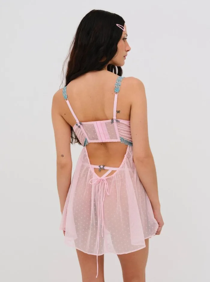 For Love and Lemons Lingerie Anya Slip Dress Pink 8211 Women For Love and Lemons Lingerie Anya Slip Dress Pink 8211 Women