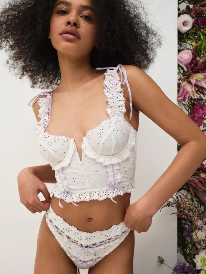 For Love and Lemons Lingerie Daisy Eyelet Panty Lavender 8211 Women For Love and Lemons Lingerie Daisy Eyelet Panty Lavender 8211 Women
