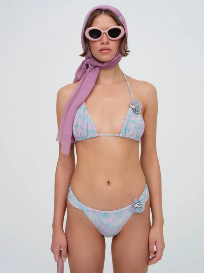 For Love and Lemons Swim Collina Triangle Bikini Top Blue 8211 Women For Love and Lemons Swim Collina Triangle Bikini Top Blue 8211 Women