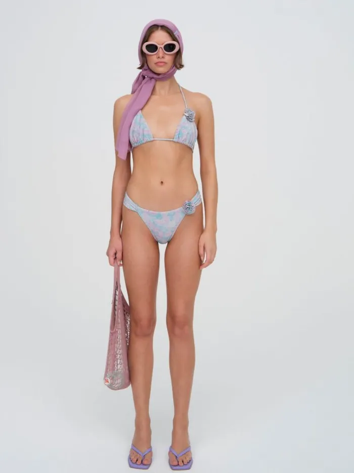 For Love and Lemons Swim Collina Triangle Bikini Top Blue 8211 Women For Love and Lemons Swim Collina Triangle Bikini Top Blue 8211 Women