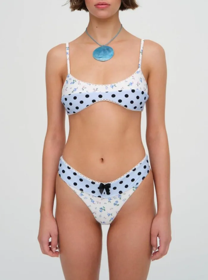 For Love and Lemons Swim Muna Bikini Bottom White 8211 Women