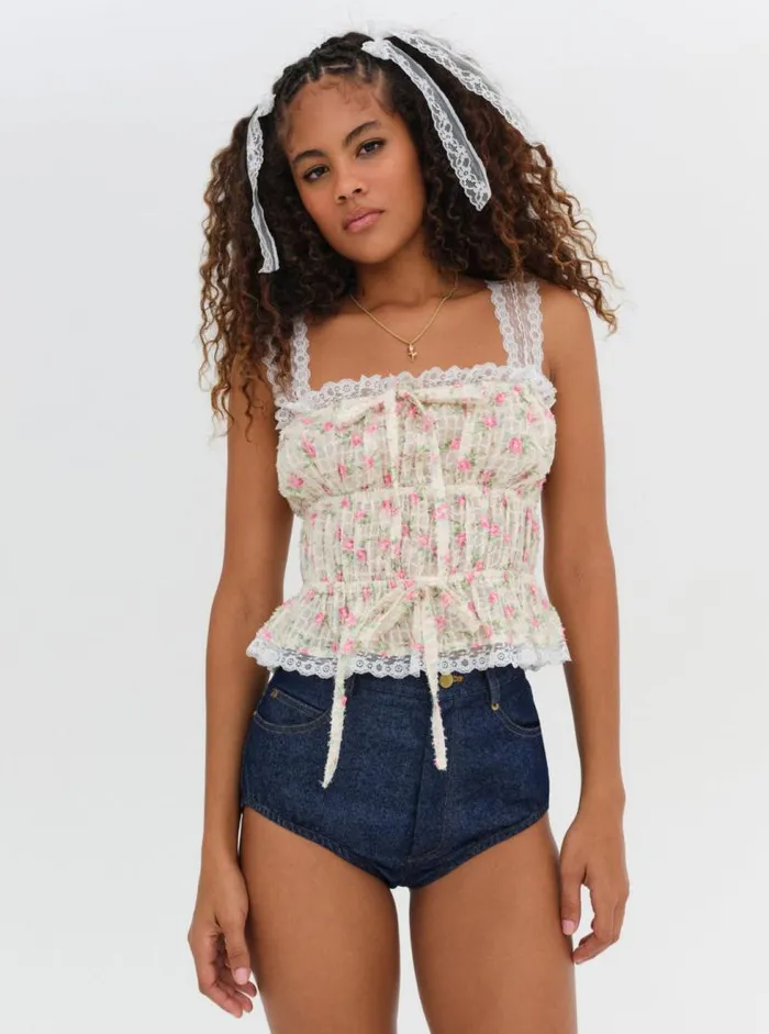 For Love and Lemons Tops Amelia Top White 8211 Women