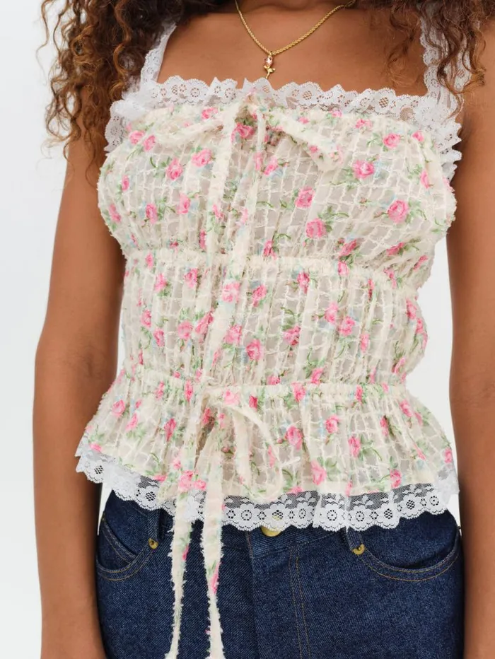 For Love and Lemons Tops Amelia Top White 8211 Women