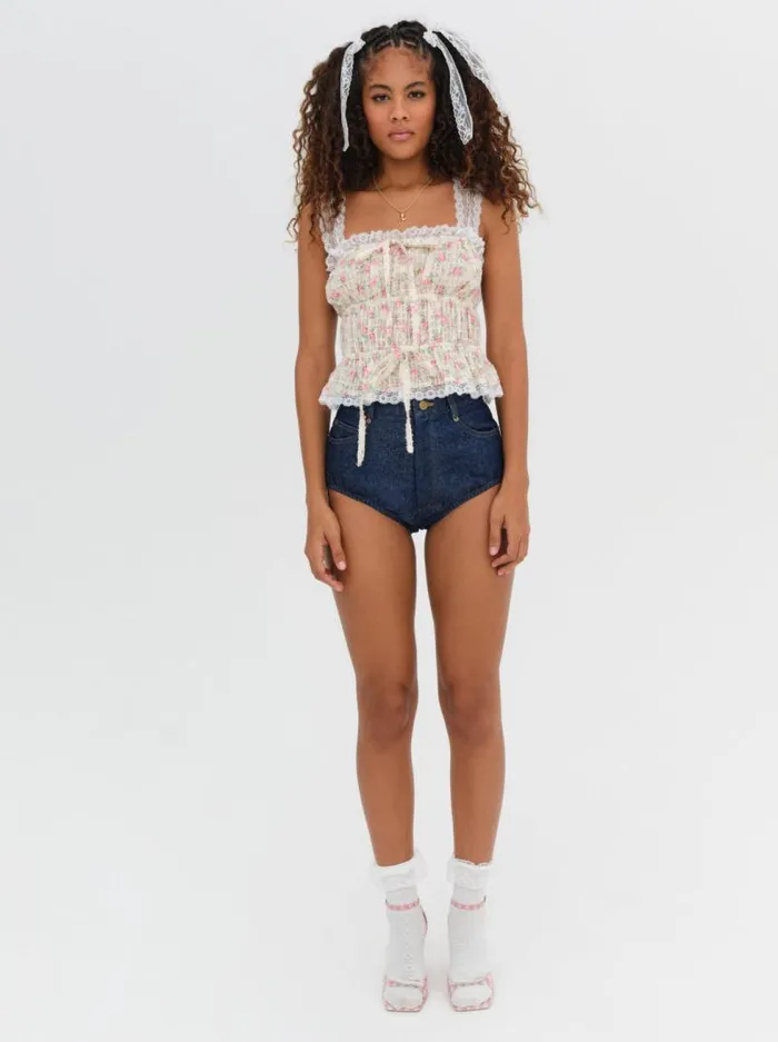 For Love and Lemons Tops Amelia Top White 8211 Women