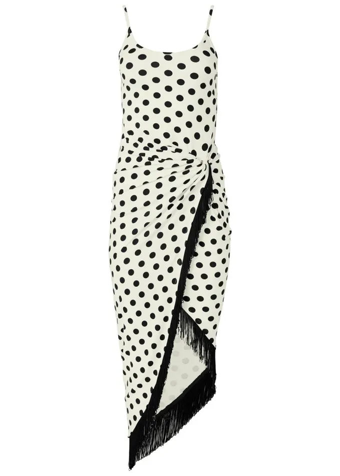 FRINGE DETAIL DRESS White and Black Women VENUS Sundresses