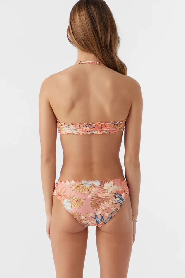 GIRL039S PUNTA TROPICAL RUFFLE EDGE HIGH NECK TOP SET Canyon Clay Women O039NEILL Girl039S Swim