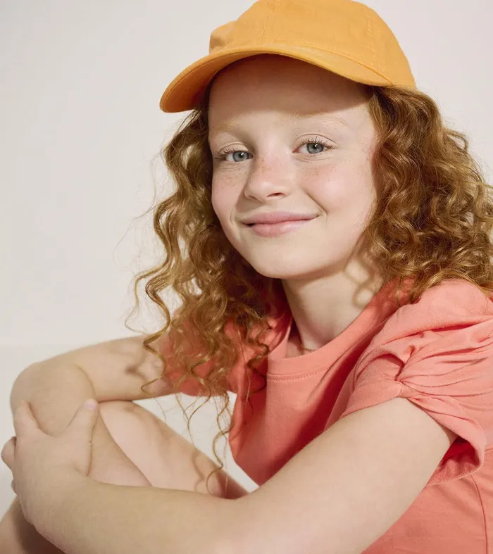 Girls Coral Twisted Sleeve Tee Hatley