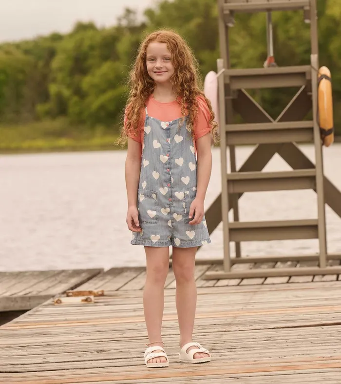 Girls Coral Twisted Sleeve Tee Hatley