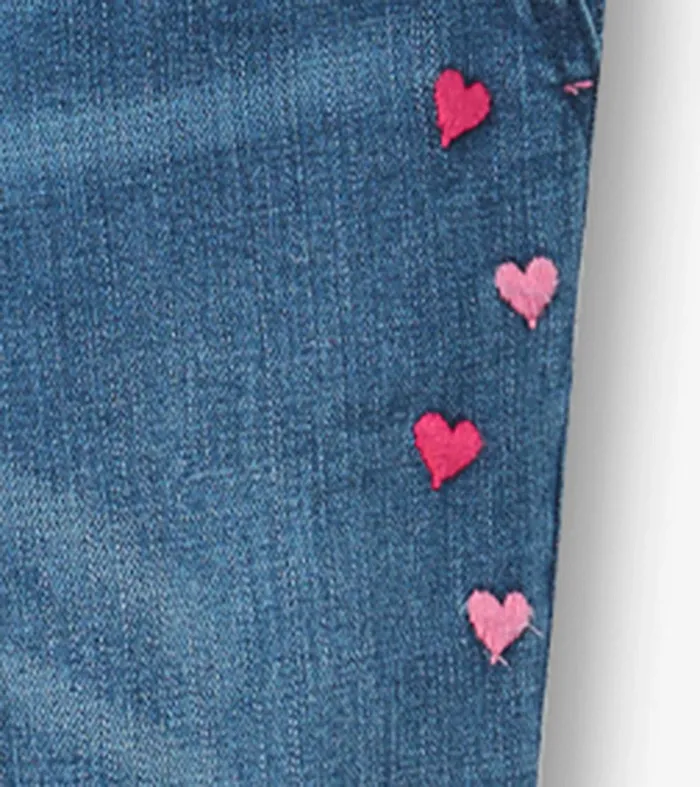 Girls Denim Stretch Classic Overalls Hatley