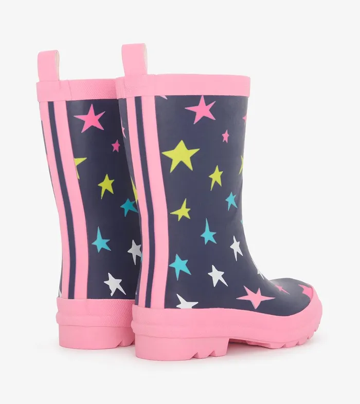 Girls Ombre Stars Matte Rain Boots Hatley