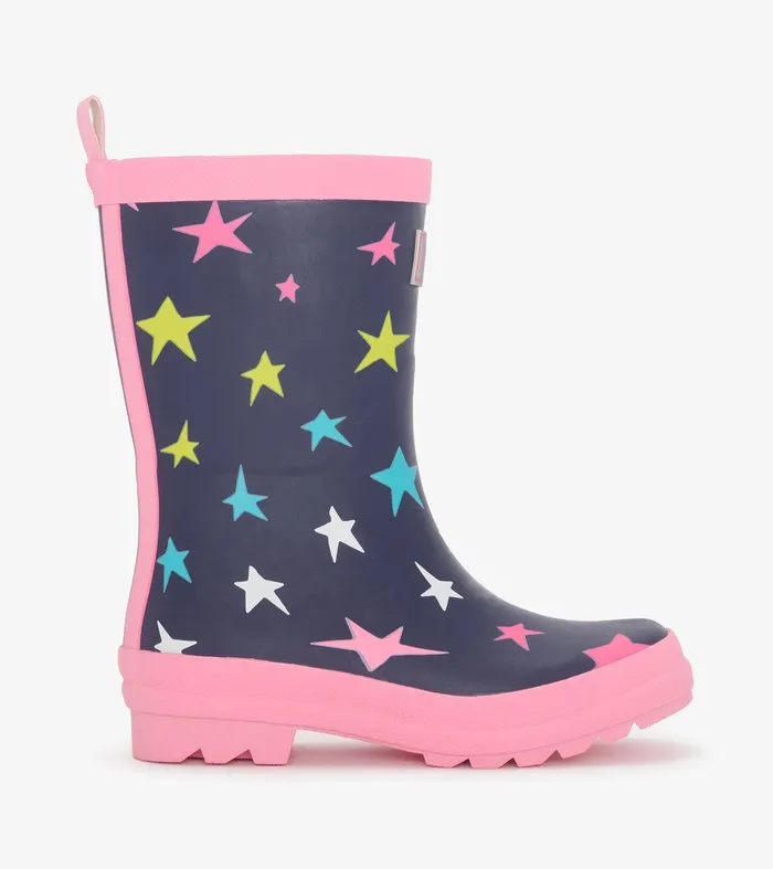 Girls Ombre Stars Matte Rain Boots Hatley