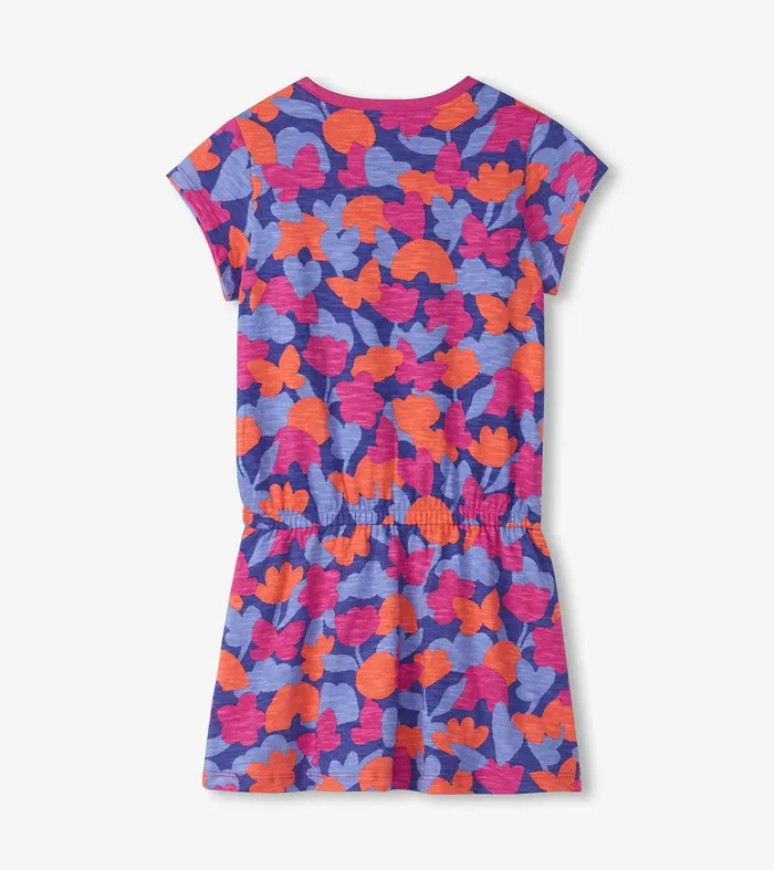 Girls Playful Camo Drop Waist TShirt Dress Hatley