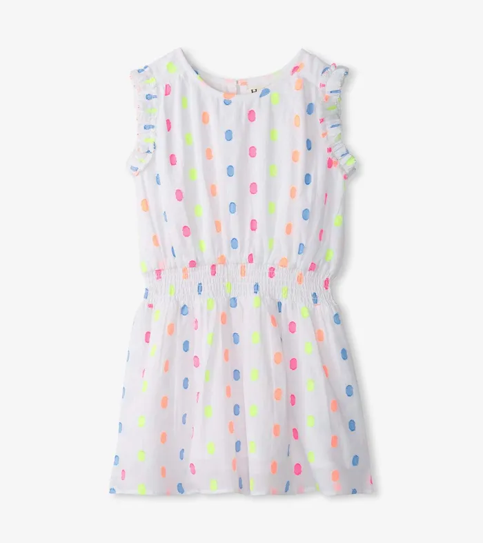 Girls Summer Dots Woven Play Dress Hatley