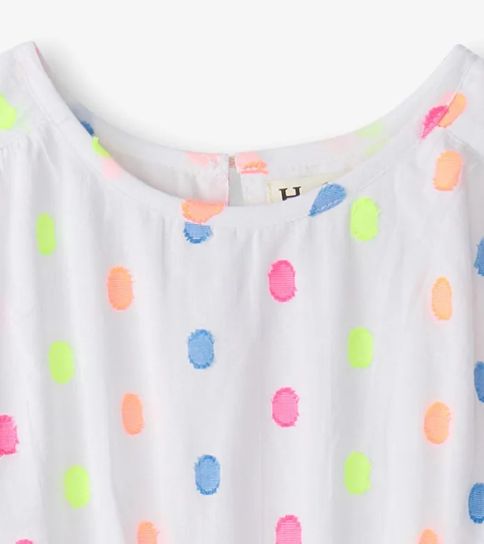 Girls Summer Dots Woven Play Dress Hatley