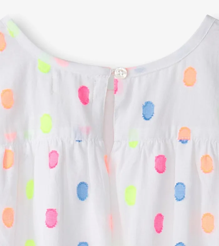 Girls Summer Dots Woven Play Dress Hatley