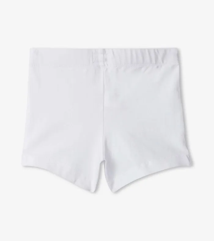 Girls White Summer Shorts Hatley