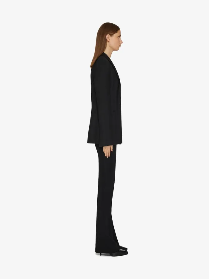 Givenchy 4G Belted Pants In Punto Milano Black Women Pants and Shorts