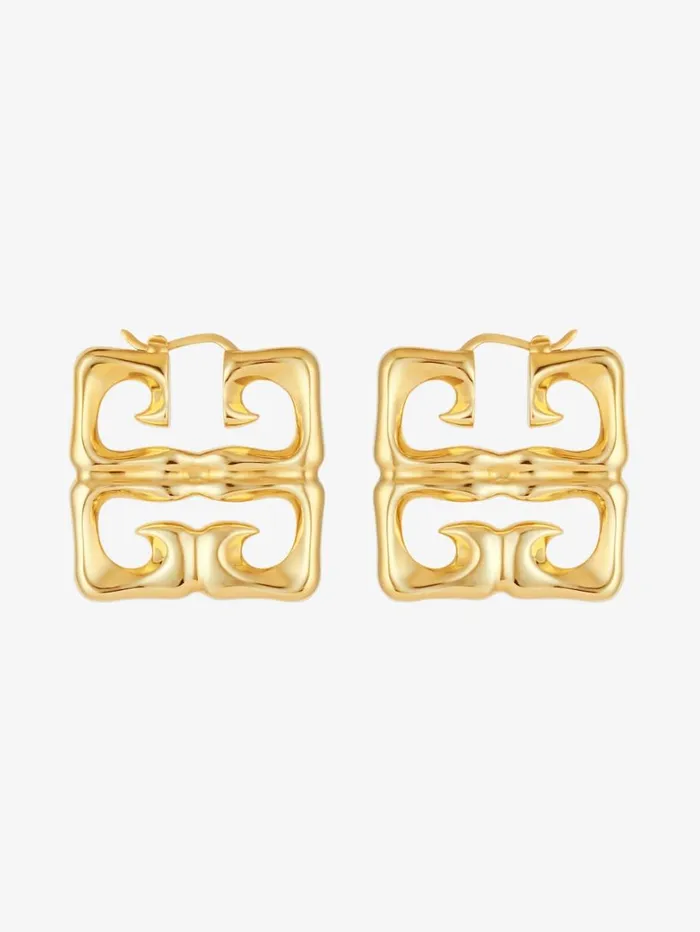 Givenchy 4G Liquid Earrings In Metal Golden Yellow Women Jewelry Givenchy 4G Liquid Earrings In Metal Golden Yellow Women Jewelry