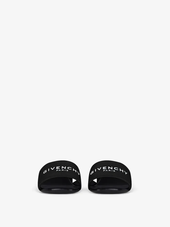 Givenchy 4G Mules In Canvas Black Women Slides and Sandals Givenchy 4G Mules In Canvas Black Women Slides and Sandals