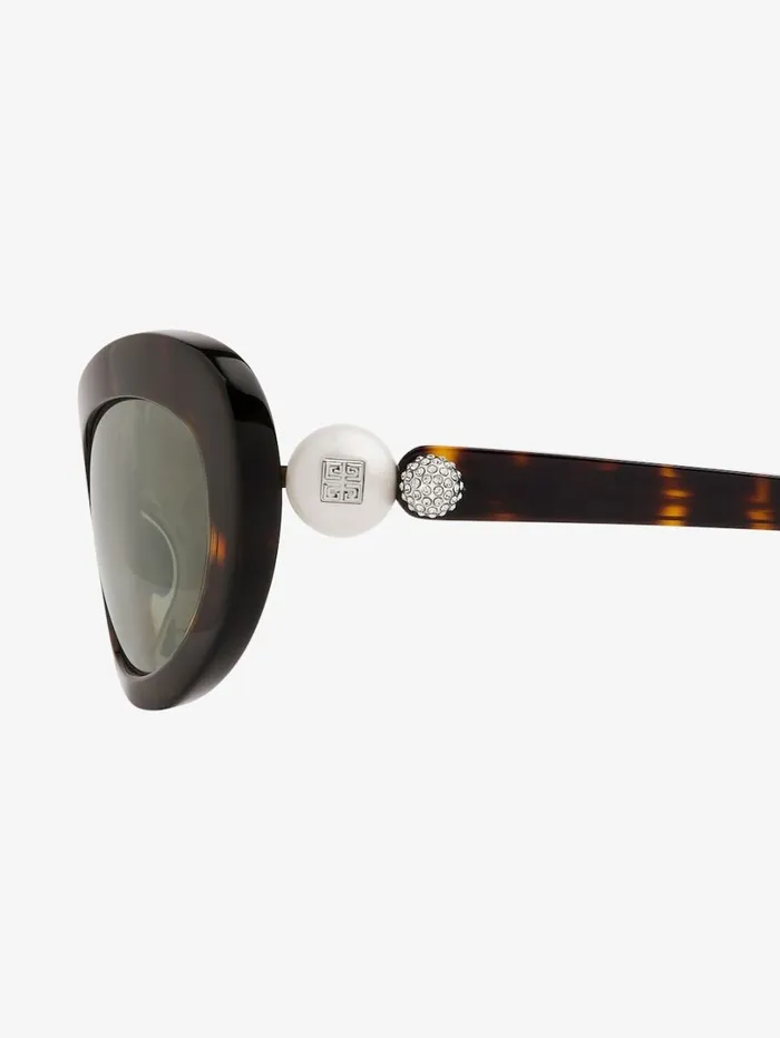Givenchy 4G Pearl Sunglasses In Acetate With Crystals Dark Havanna Women Sunglasses Givenchy 4G Pearl Sunglasses In Acetate With Crystals Dark Havanna Women Sunglasses