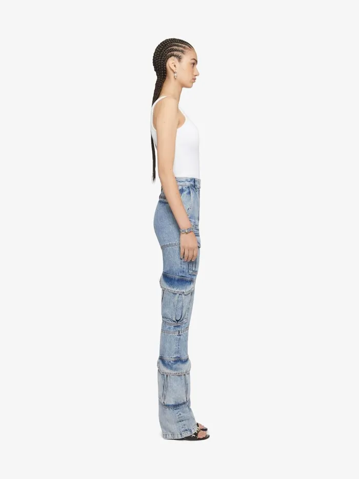 Givenchy Asymmetric Top In Cotton With Chain Detail White Women Tops and Shirts