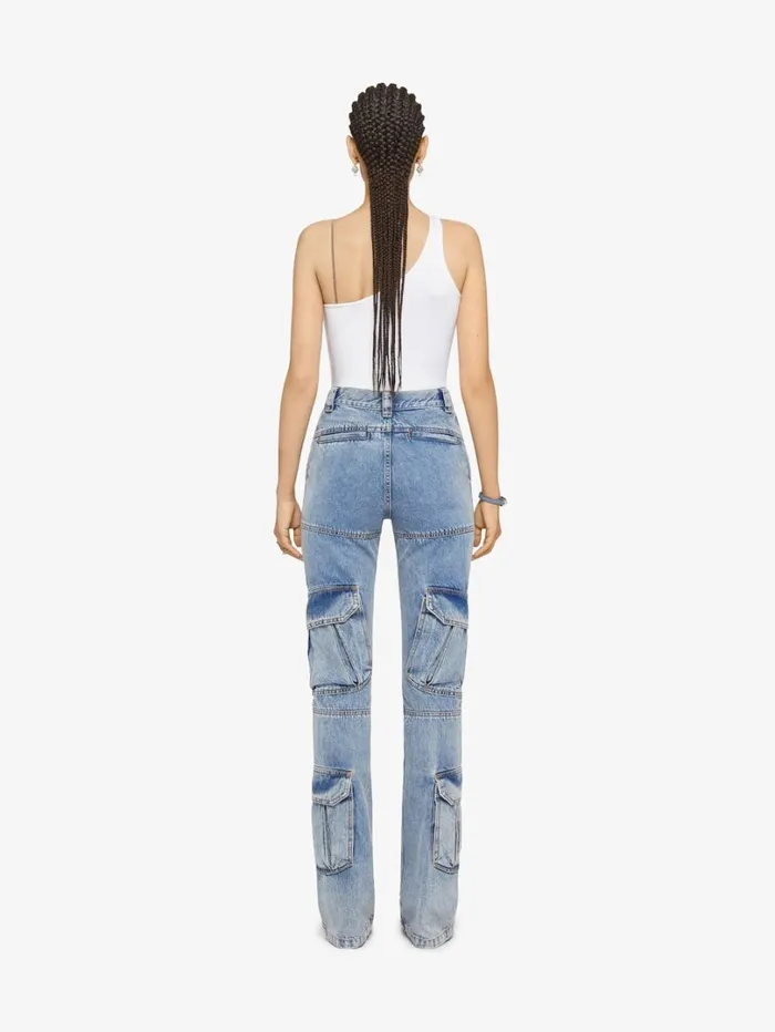 Givenchy Asymmetric Top In Cotton With Chain Detail White Women Tops and Shirts