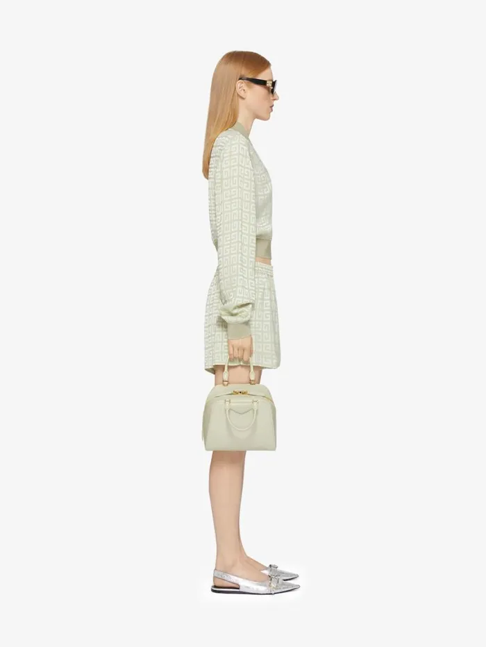 Givenchy Bomber In 4G Jacquard Almond Green Women Outerwear and Blousons